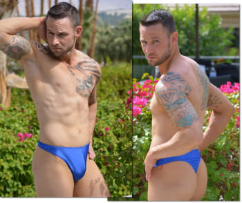 Men's thong swimwear and speedo swimsuits by Brigitewear