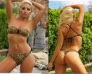 The Sexy Cheetah bikini by Brigitewear is available with 2 tops and 6 bottoms