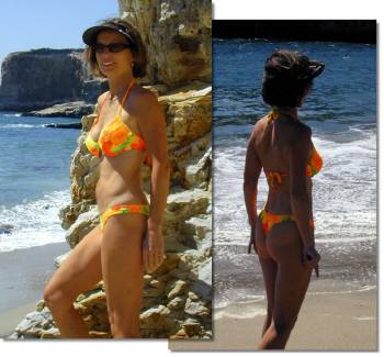 The Soleil bikini available in thong or Rio bottom, only from Brigitewear