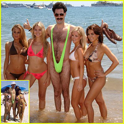 borat swimming suit girl