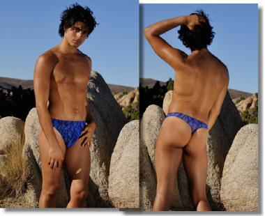 coordinating men's mesh thong