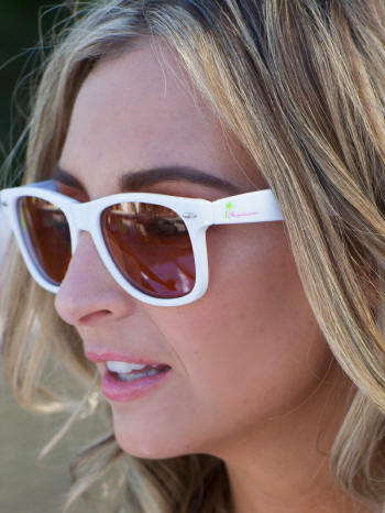 Brigitewear Sport Sunglasses in White